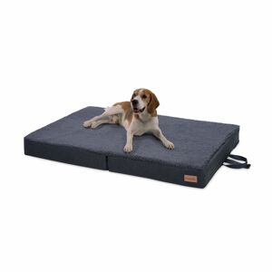 Brunolie Paco, pelíšek pro psa, psí podložka, pratelný, ortopedický, protiskluzový, prodyšný, sklopné, paměťová pěna, velikost L (100 x 10 x 70 cm)