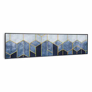 Klarstein Wonderwall Air Art Smart, infračervený ohřívač, modrá čára, 120 x 30 cm, 350 W