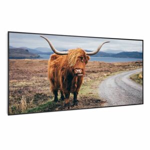 Klarstein Wonderwall Air Art Smart, infračervený ohřívač, kráva, 120 x 60 cm, 700 W