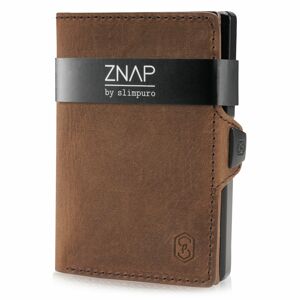 Slimpuro ZNAP, tenká peněženka, 8 karet, kapsa na mince, 8 × 1,5 × 6 cm (Š × V × H), RFID ochrana