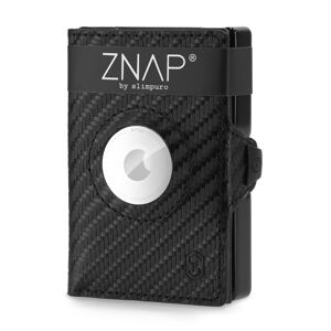 Slimpuro ZNAP Airtag Wallet, 12 kariet, priehradka na mince, 8 x 1,8 x 6 cm (Š x V x H), ochrana RFID