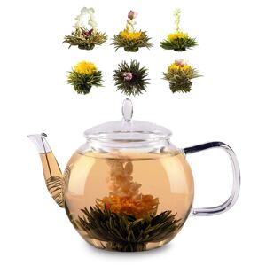 Feelino Bedida, čajová konvice, 1300 ml, 6 x čajový květ, mix