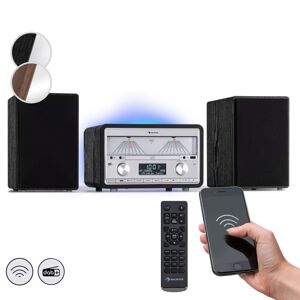 Auna Elton, stereo systém, CD, BT, MP3, DAB+, FM rádio, VU metr, podsvícení