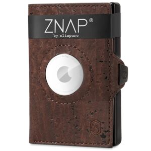 Slimpuro ZNAP Airtag Wallet, 8 karet, přihrádka na mince, 9 x 1,5 x 6 cm (Š x V x H), ochrana RFID