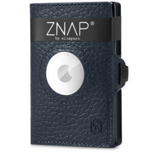 Slimpuro ZNAP Airtag Wallet, 8 karet, přihrádka na mince, 9 x 1,5 x 6 cm (Š x V x H), ochrana RFID