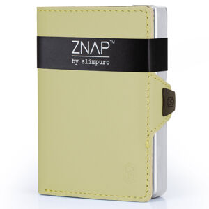 Slimpuro ZNAP, portofel subțire, 12 cărți, compartiment pentru monede, 8 × 1,8 × 6 cm (L × Î × l), protecție RFID