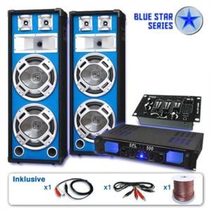 Electronic-Star Set &quot;Bassveteran USB&quot; z řady Blue Star, 1200W