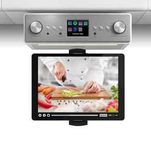 Auna Connect Soundchef, kuchyňské rádio s držákem na tablet, set, DAB +, FM, 2x3 &quot;, bílá