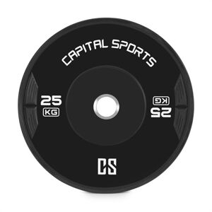Capital Sports Elongate 20 Bumper Plate, kotouč, závaží, guma, 2x 25kg