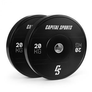 Capital Sports Elongate 2020, kotouče, 2x 20 kg, tvrdá guma, 50,4 mm