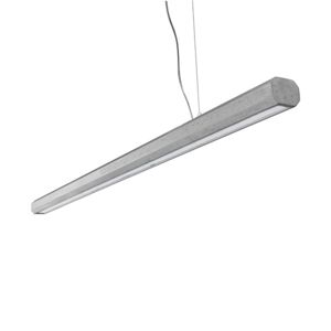 Marchetti LED závěsné světlo Materica Stick L, cement, 100cm