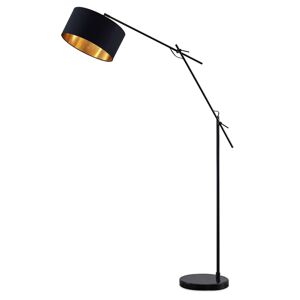 Lindby Lindby Likanu stojací lampa v černé a zlaté barvě